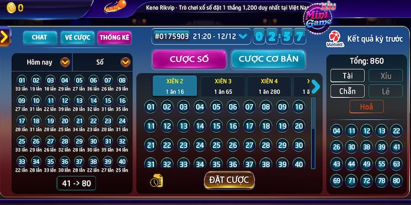 Quy Tắc Cơ Bản Khi Chơi Keno Lộc Phát Rikvip